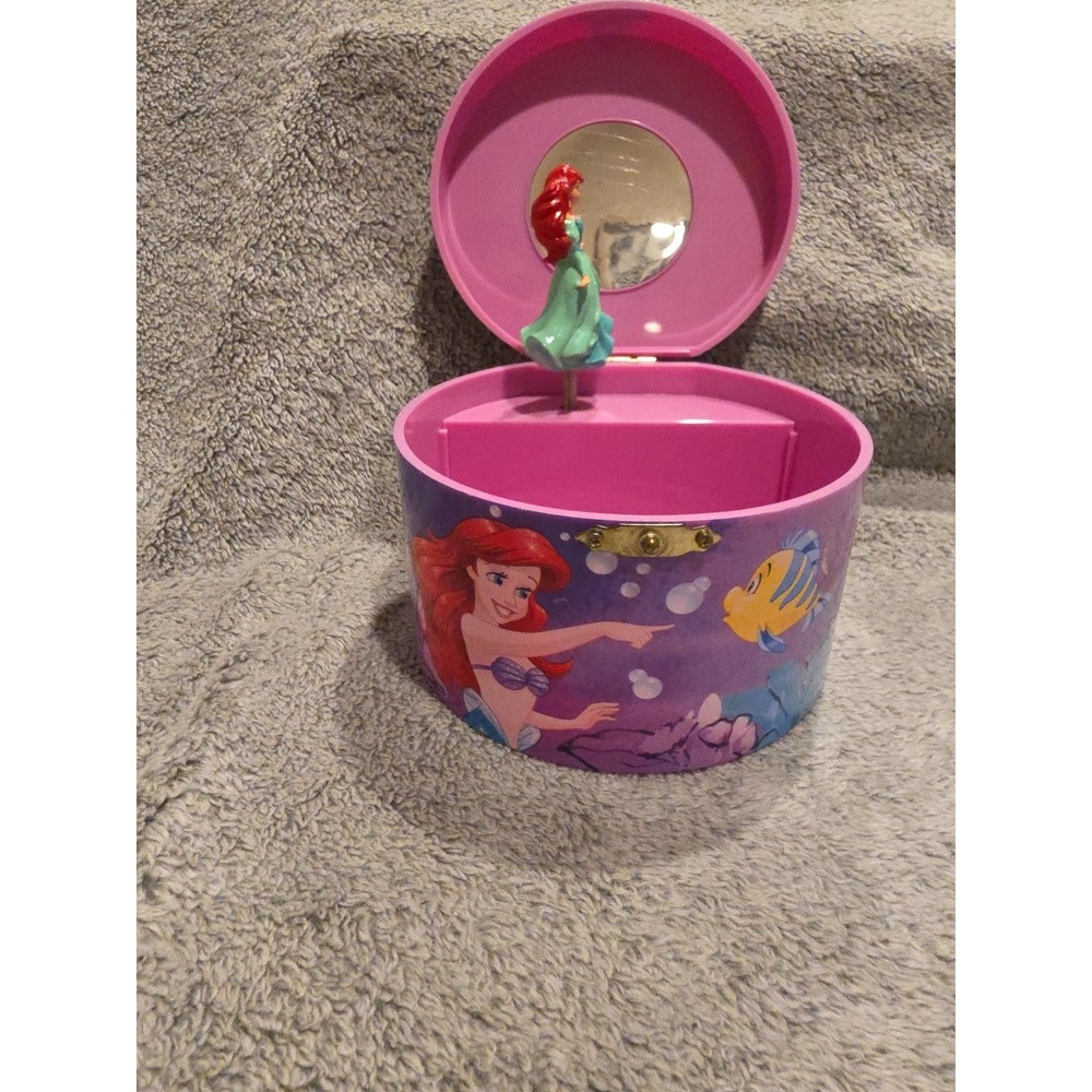 The Little Mermaid Revolving Musical Jewelry Box Ariel Part Of Your World - Picture 2 of 7